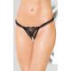 Женские стринги SoftLine G-String 2453 Черные S/M/L