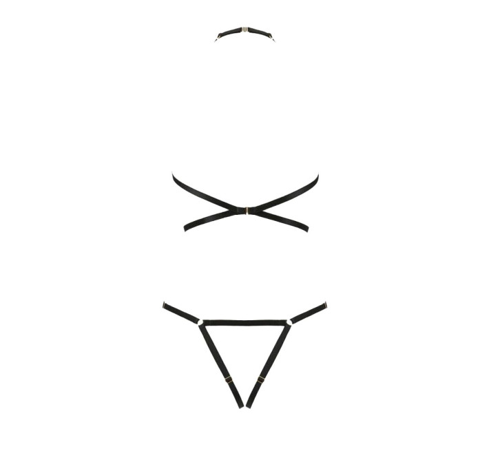 Портупея-боді зі стреп Passion Exclusive IVENA black XXL/XXXL