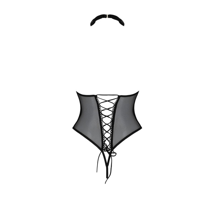 Боди с открытой грудью Passion DOMINICA BODY black L/XL