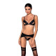 Комплект из экокожи Passion Miley Set black S/M