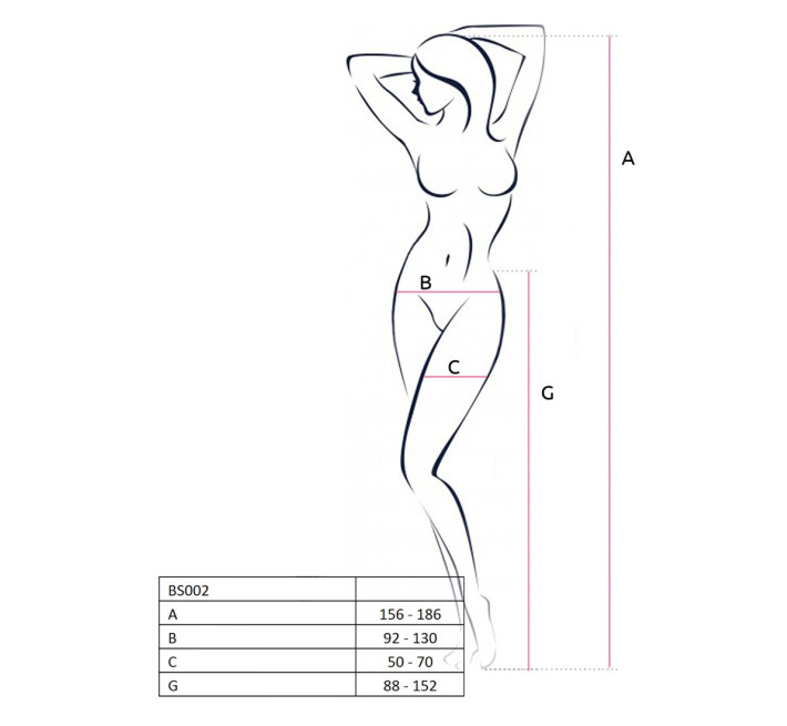 Эротические колготки Passion BS002 S/XL Белые