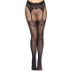 Колготки Leg Avenue Fishnet tights with back seam задний шов, кружево, сетка Black One size