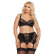 Комплект білизни SoftLine Joana Чорний 3XL