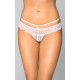 Женские стринги SoftLine Tongs 2475 Белые M/L