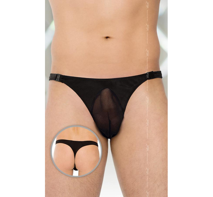 Чоловічі труси SoftLine Thongs 4502 Чорні XL