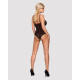 Кружевное боди с доступом Obsessive 818-TED-1 teddy M/L, черное