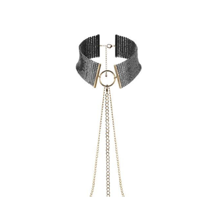 Прикраса Bijoux Indiscrets Desir Metallique Collar Чорні
