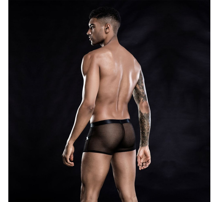 Чоловічі еротичні сітчасті труси з ременями JSY Чорні S/M