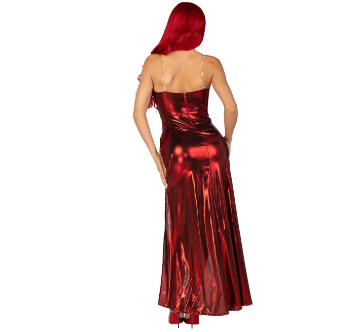 Еротична сукня Leg Avenue Shimmer bodysuit with skirt L