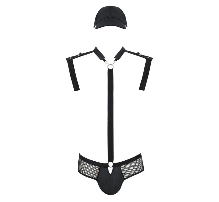 Комплект еротичної чоловічої білизни Passion 038 John black XXL/XXXL