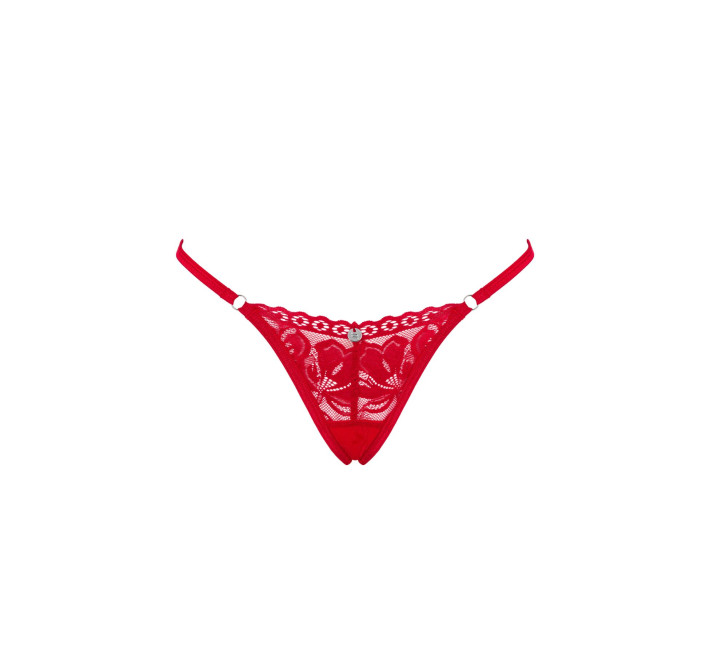 Стринги Obsessive Lacelove thong красные XL/2XL