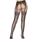 Колготки Leg Avenue Fishnet tights with back seam задний шов, кружево, сетка Black One size