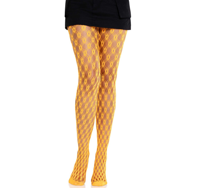 Колготки Leg Avenue Eyelet Net Tights Neon Orange One Size