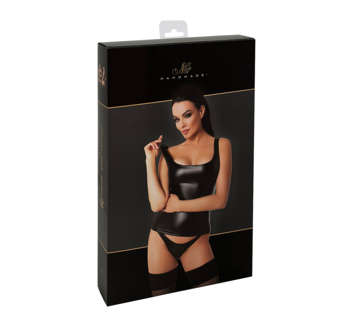 Топ Noir Handmade F346 Powerwetlook top - L