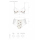 Еротичний комплект з малюнком Passion LOVELIA BIKINI white L/XL