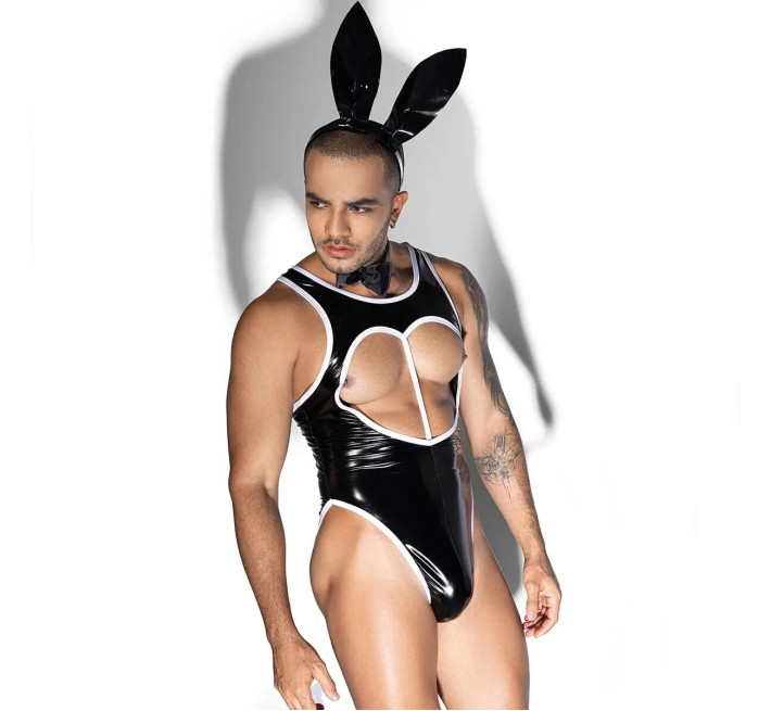 Мужской костюм зайчика JSY «Неутомимый Мэт» One Size, боди, бабочка, ушки