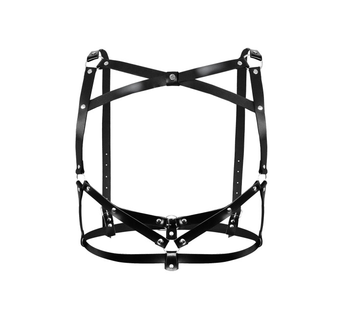 Портупея жіноча шкіряна Art of Sex - Leather Sheron XS-M, чорна