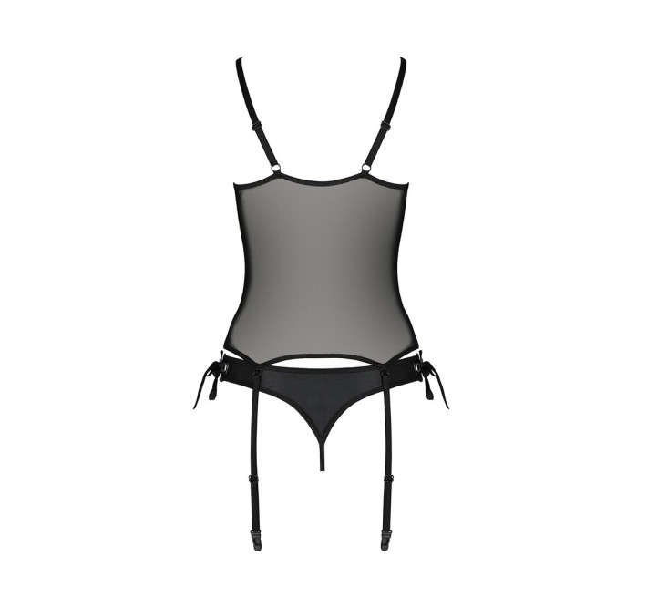 Корсет зі шнурівкою Passion NESSY CORSET black S/M