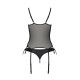 Корсет зі шнурівкою Passion NESSY CORSET black S/M