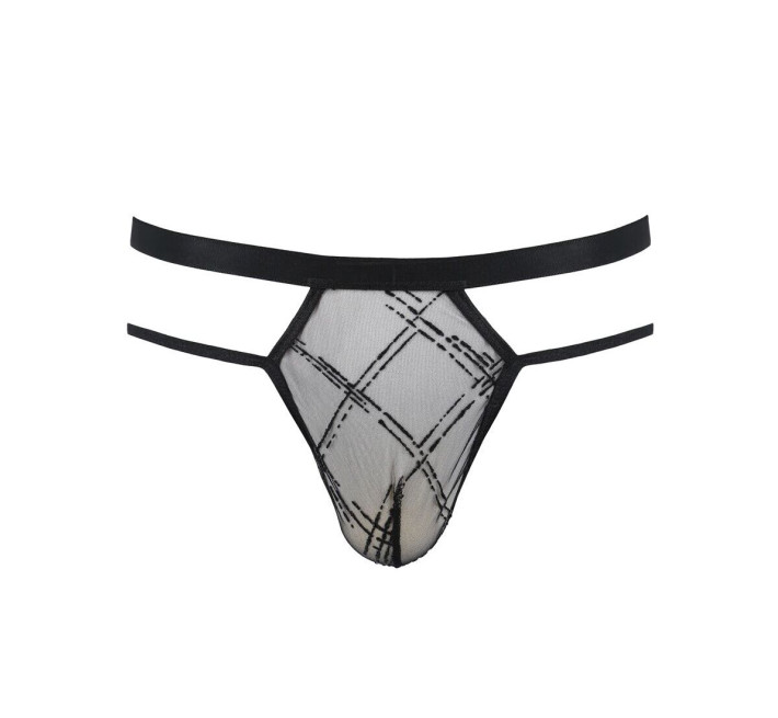 Чоловічі прозорі стринги Passion 029 Thong Collin Black S/M