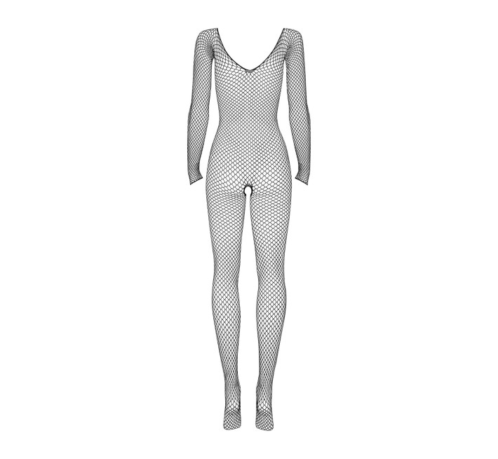 Сетчатый бодистокинг с длинным рукавом Obsessive Bodystocking N109 черный S/M/L