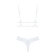 Еротичний комплект Obsessive Heavenlly 2-pcs set бюстгальтер і танга білий M/L