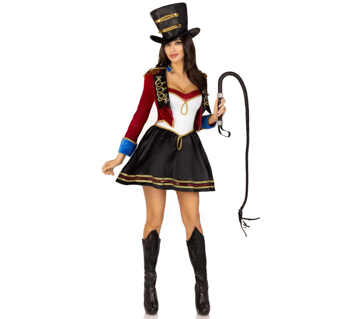 Костюм циркачки Leg Avenue Ringmaster Costume M, сукня, капелюх
