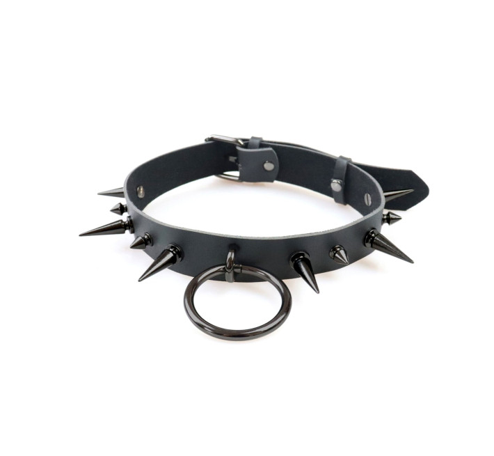 Мужской чокер с шипами Art of Sex - Archie Leather and Spikes