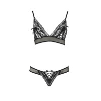 Комплект білизни Passion ERZA SET Чорний XXL/XXXL