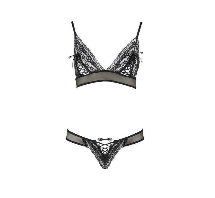 Комплект белья Passion ERZA SET Черный XXL/XXXL