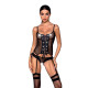 Корсет зі шнурівкою Passion NESSY CORSET black S/M