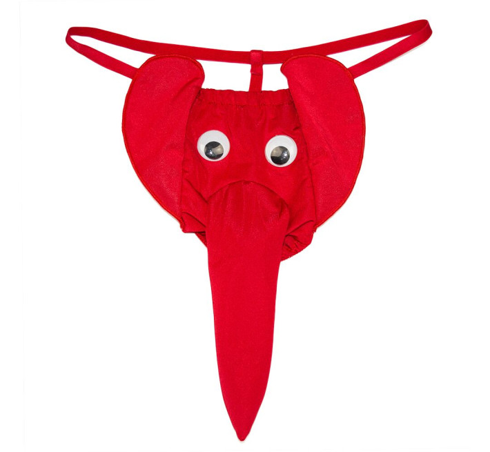 Мужские эротические трусы "Слоник" Red