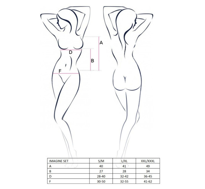 Сексуальний комплект Passion Erotic Line IMAGINE SET L/XL Чорний