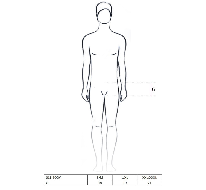 Еротична Боді Passion 011 BODY S/M Чорне