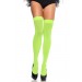 Щільні неонові панчохи Leg Avenue Nylon Thigh Highs Neon Green one size