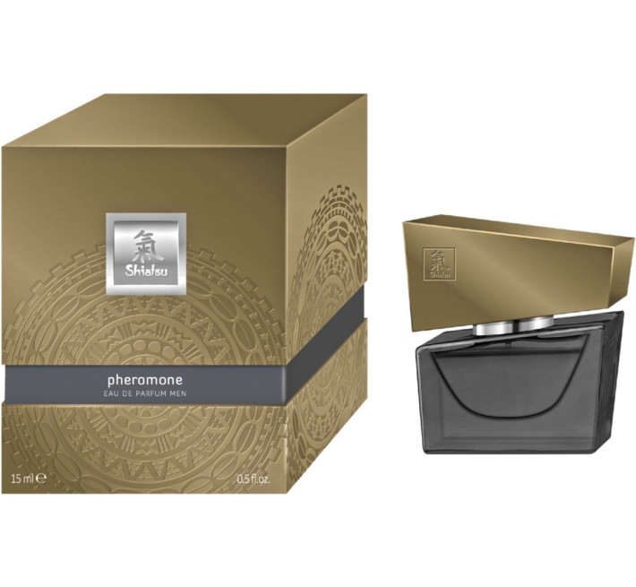 Духи з феромонами чоловічі SHIATSU Pheromone Fragrance men grey 15 мл
