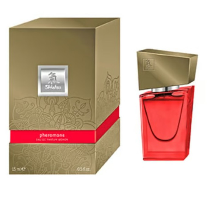 Духи с феромонами женские SHIATSU Pheromone Fragrance women red 15 мл