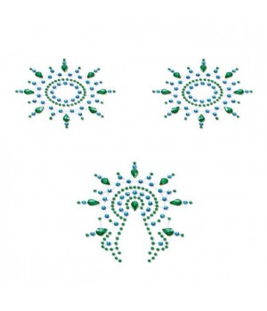 Пестіс із кристалів Petits Joujoux Gloria set of 3 Зелені/Блакитні