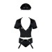 Еротичний костюм поліцейського Obsessive Police set чорний S/M