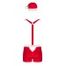 Чоловічий еротичний костюм Санта-Клауса Obsessive Mr Claus червоний S/M