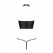 Комплект белья с открытой грудью Passion GENEVIA SET WITH OPEN BRA black L/XL