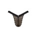 Мереживні трусики із заниженою талією Obsessive Estiqua panties чорні XS/S