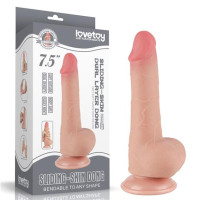 Фаллоимитатор LoveToy Sliding-Skin Dual Layer Dong 7.5 993 Flesh Фаллоимитатор LoveToy Sliding-Skin Dual Layer Dong 7.5 993 Flesh
