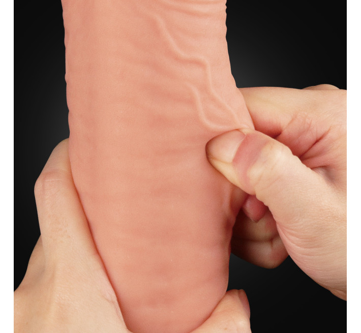 Фалоімітатор LoveToy Dual-Layered Silicone Cock 12 Flesh 454