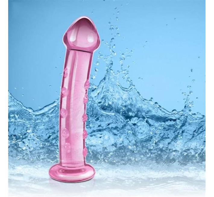 Фалоімітатор LoveToy Glass Romance 7.5 236 Pink