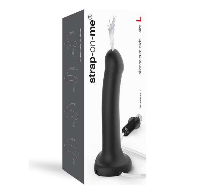 Закінчуючий фалоімітатор Strap-On-Me Dildo Cum Чорний