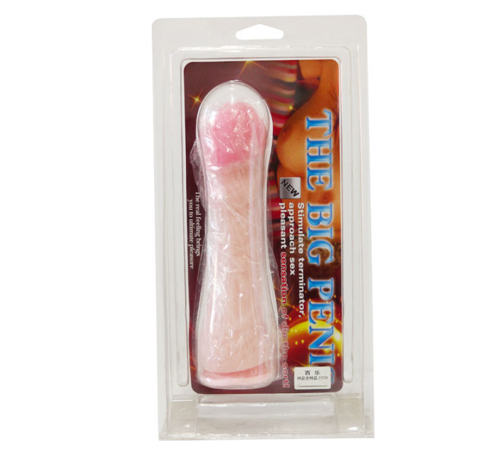 Фаллоимитатор без мошонки LyBaile Solid penis dong suction cup Телесный