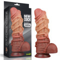 Фалоімітатор LoveToy Dual-Layered Silicone Cock With Rope 10.5 Flesh