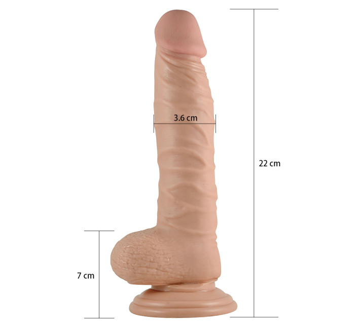 Фалоімітатор LoveToy Real Extreme Dildo 8.5