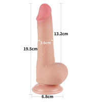 Фалоімітатор LoveToy Sliding-Skin Dual Layer Dong 7.5 993 Flesh Фалоімітатор LoveToy Sliding-Skin Dual Layer Dong 7.5 993 Flesh
